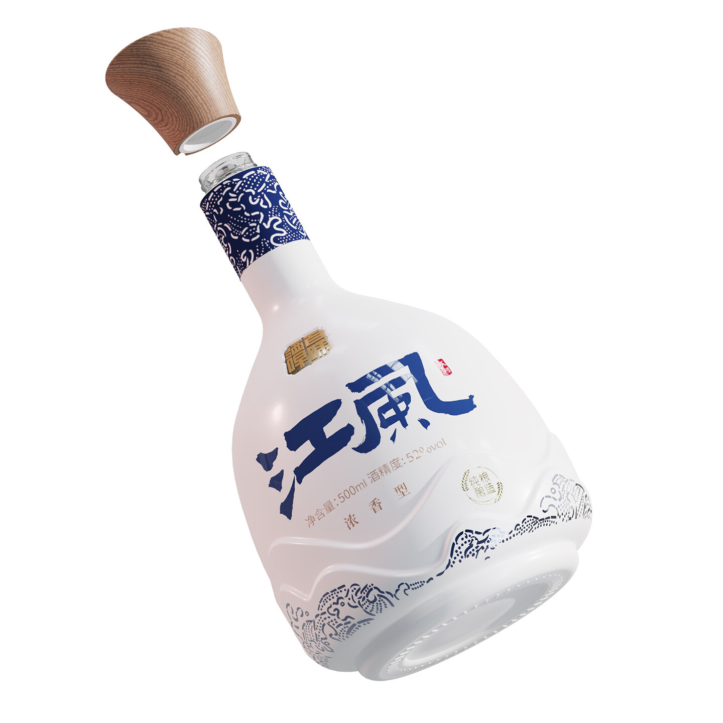 白酒酒瓶包装设计-百味谭酒酒瓶包装设计